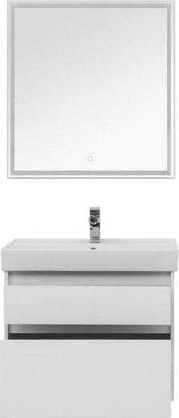 Комплект мебели для ванной Aquanet Nova Lite 75 белый (2 ящика)