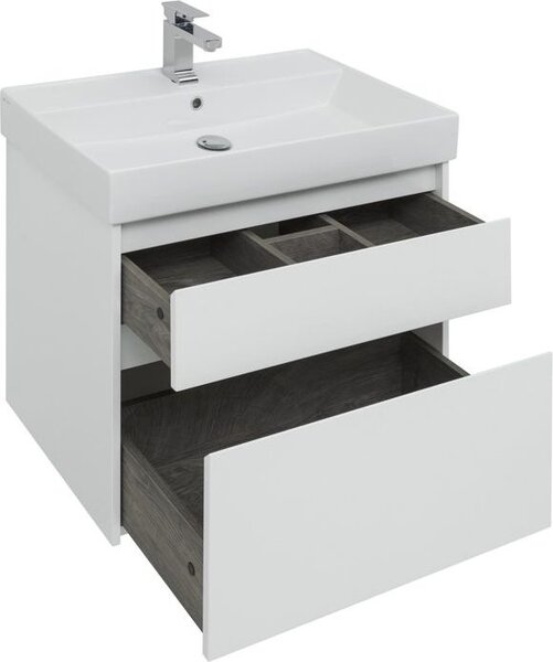 Комплект мебели для ванной Aquanet Nova Lite 75 белый (2 ящика)