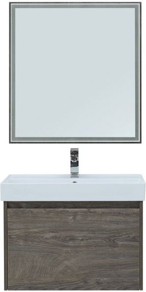 Комплект мебели для ванной Aquanet Nova Lite 75 дуб рошелье (1 ящик)