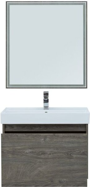 Комплект мебели для ванной Aquanet Nova Lite 75 дуб рошелье (1 ящик)