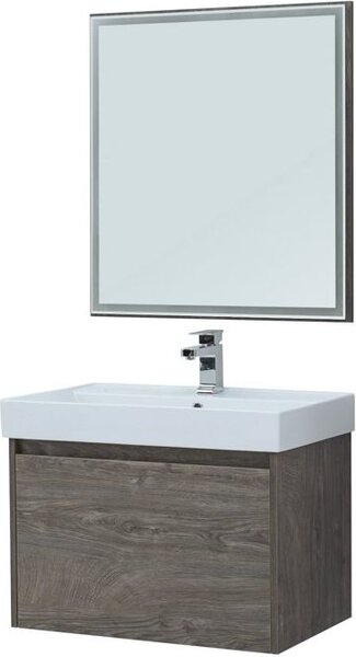 Комплект мебели для ванной Aquanet Nova Lite 75 дуб рошелье (1 ящик)