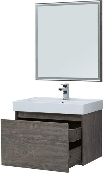 Комплект мебели для ванной Aquanet Nova Lite 75 дуб рошелье (1 ящик)