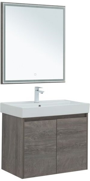 Комплект мебели для ванной Aquanet Nova Lite 75 дуб рошелье (2 дверцы)