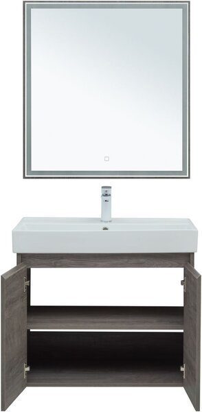 Комплект мебели для ванной Aquanet Nova Lite 75 дуб рошелье (2 дверцы)