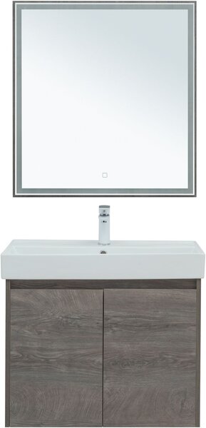 Комплект мебели для ванной Aquanet Nova Lite 75 дуб рошелье (2 дверцы)