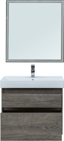Комплект мебели для ванной Aquanet Nova Lite 75 дуб рошелье (2 ящика)