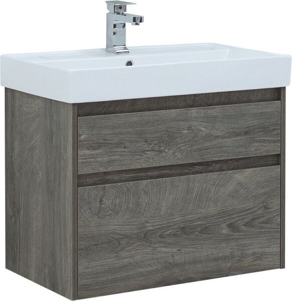 Комплект мебели для ванной Aquanet Nova Lite 75 дуб рошелье (2 ящика)