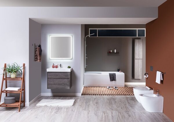 Комплект мебели для ванной Aquanet Nova Lite 75 дуб рошелье (2 ящика)