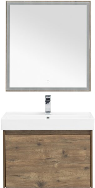 Комплект мебели для ванной Aquanet Nova Lite 75 дуб рустикальный (1 ящик)
