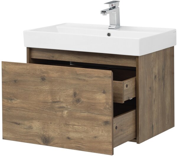 Комплект мебели для ванной Aquanet Nova Lite 75 дуб рустикальный (1 ящик)