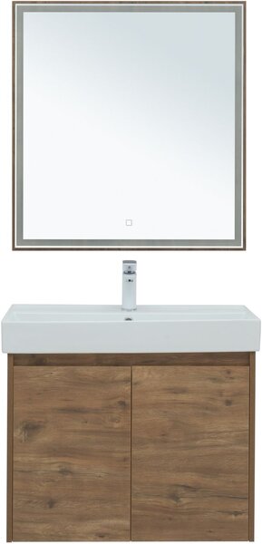 Комплект мебели для ванной Aquanet Nova Lite 75 дуб рустикальный (2 дверцы)