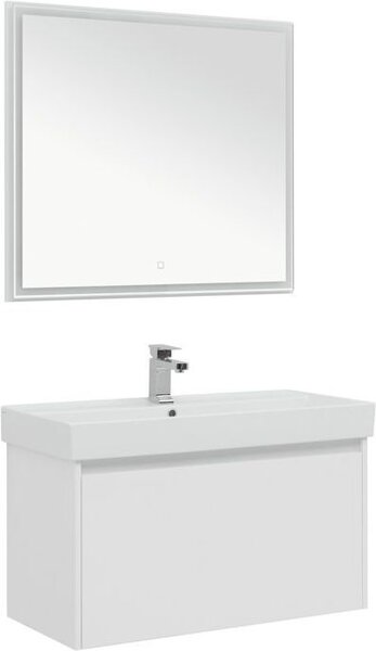 Комплект мебели для ванной Aquanet Nova Lite 90 белый (1 ящик)