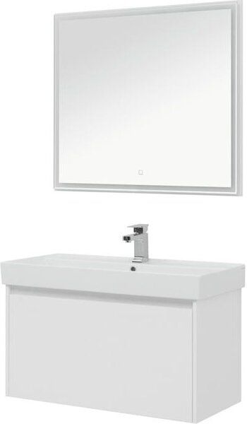 Комплект мебели для ванной Aquanet Nova Lite 90 белый (1 ящик)