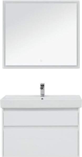Комплект мебели для ванной Aquanet Nova Lite 90 белый (2 ящика)