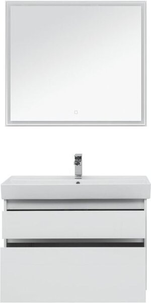 Комплект мебели для ванной Aquanet Nova Lite 90 белый (2 ящика)