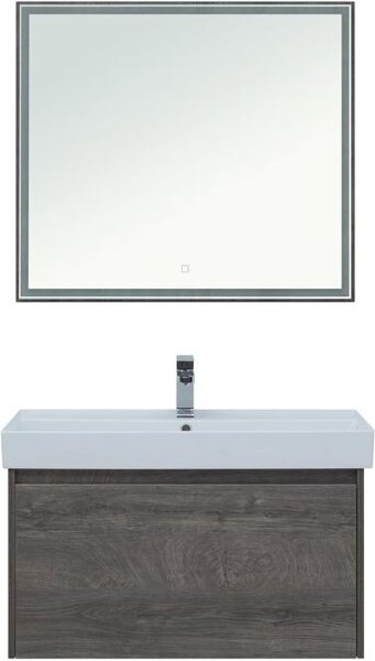 Комплект мебели для ванной Aquanet Nova Lite 90 дуб рошелье (1 ящик)