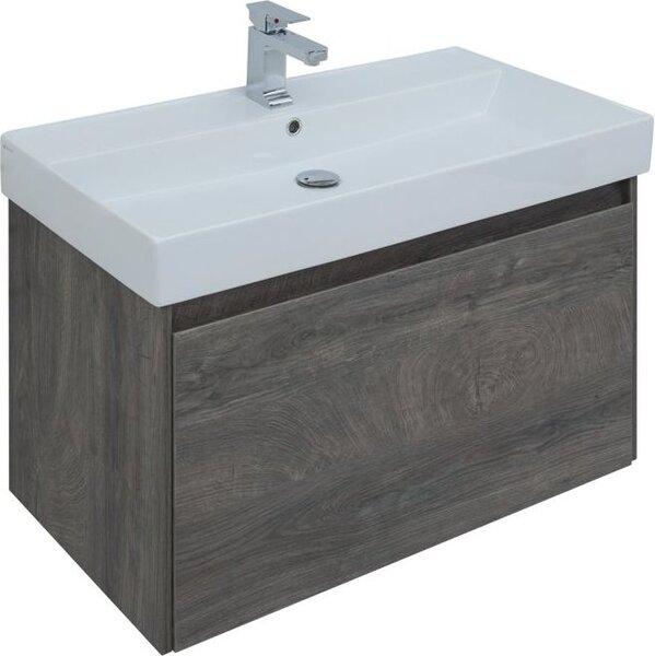Комплект мебели для ванной Aquanet Nova Lite 90 дуб рошелье (1 ящик)