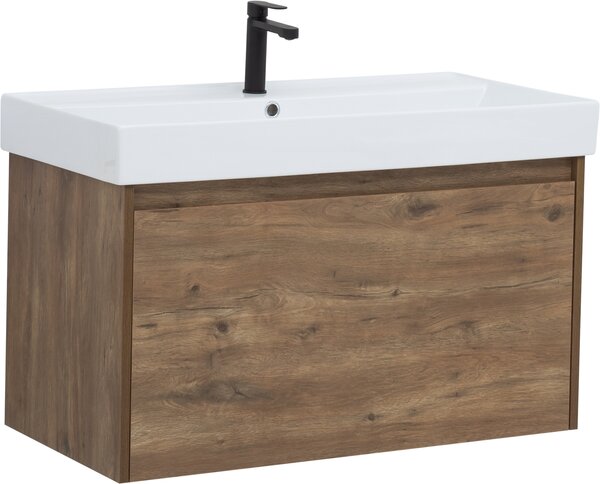 Комплект мебели для ванной Aquanet Nova Lite 90 дуб рустикальный (1 ящик)
