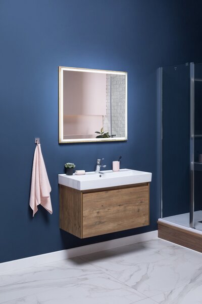 Комплект мебели для ванной Aquanet Nova Lite 90 дуб рустикальный (1 ящик)