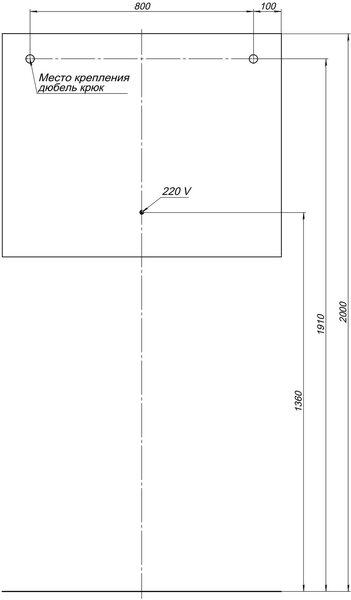 Комплект мебели для ванной Aquanet Августа 100 белый (ручка хром, раковина Flat)