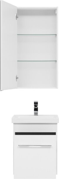Комплект мебели для ванной Aquanet Августа 50 (Moduo Slim) белый