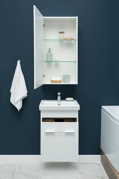 Комплект мебели для ванной Aquanet Августа 50 (Moduo Slim) белый