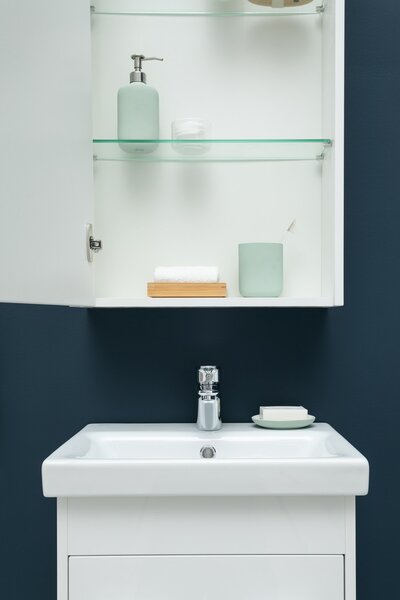 Комплект мебели для ванной Aquanet Августа 50 (Moduo Slim) белый