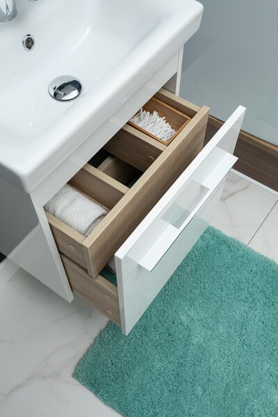 Комплект мебели для ванной Aquanet Августа 50 (Moduo Slim) белый