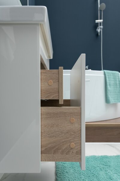Комплект мебели для ванной Aquanet Августа 50 (Moduo Slim) белый