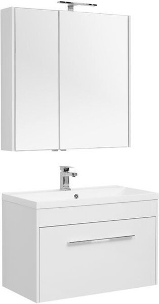 Комплект мебели для ванной Aquanet Августа 90 белый (раковина Нота NEW)