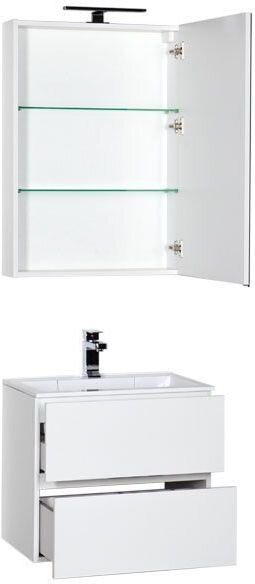 Комплект мебели для ванной Aquanet Алвита 60 белый