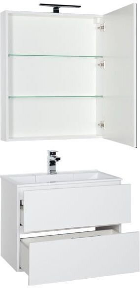 Комплект мебели для ванной Aquanet Алвита 70 белый