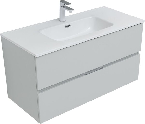 Комплект мебели для ванной Aquanet Алвита New 100 2 ящика, серый