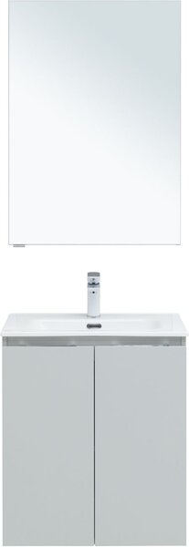 Комплект мебели для ванной Aquanet Алвита New 60 2 дверцы, серый