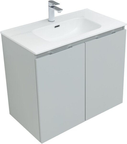 Комплект мебели для ванной Aquanet Алвита New 80 2 дверцы, серый