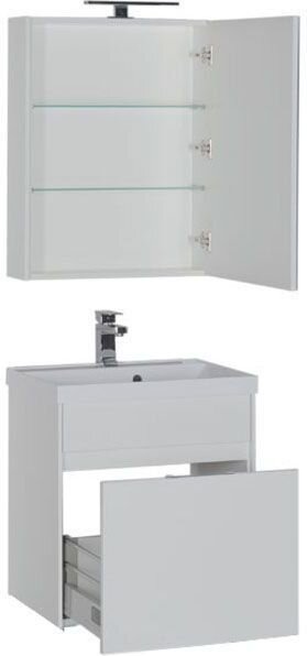 Комплект мебели для ванной Aquanet Латина 60 белый (1 ящик)