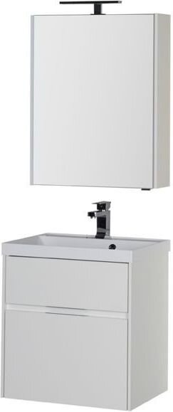 Комплект мебели для ванной Aquanet Латина 60 белый (2 ящика)