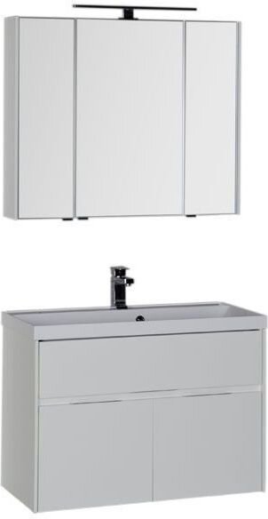 Комплект мебели для ванной Aquanet Латина 90 белый