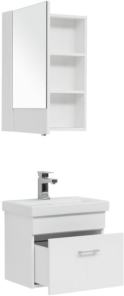 Комплект мебели для ванной Aquanet Нота 50 (Moduo Slim) белый