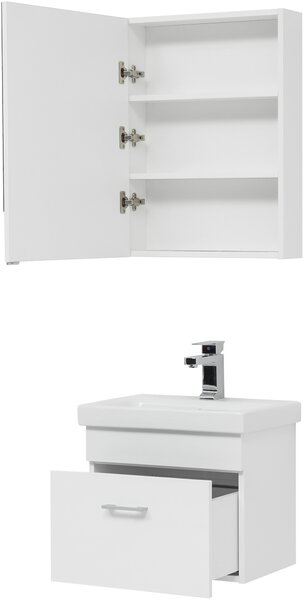 Комплект мебели для ванной Aquanet Нота 50 (Moduo Slim) белый