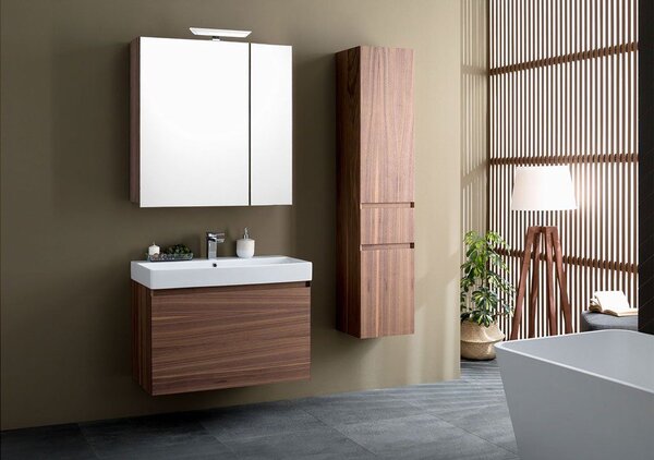 Комплект мебели для ванной Aquanet Нью-Йорк 85 орех