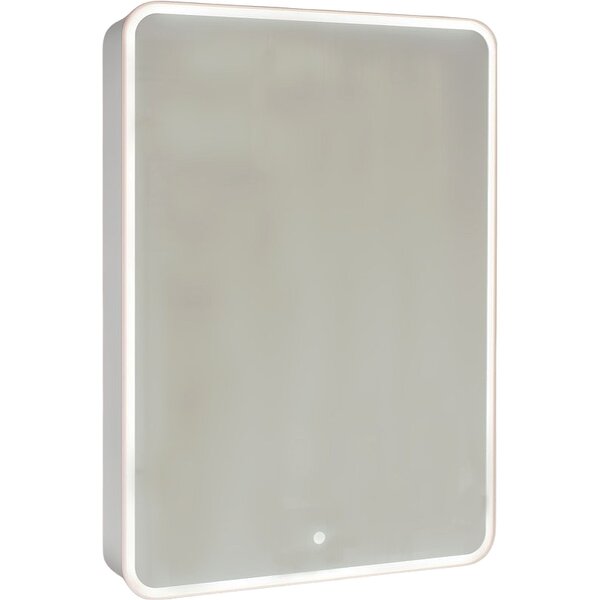 Зеркало-шкаф Jorno Pastel 60 с подсветкой Pas.03.60/GR Французский серый