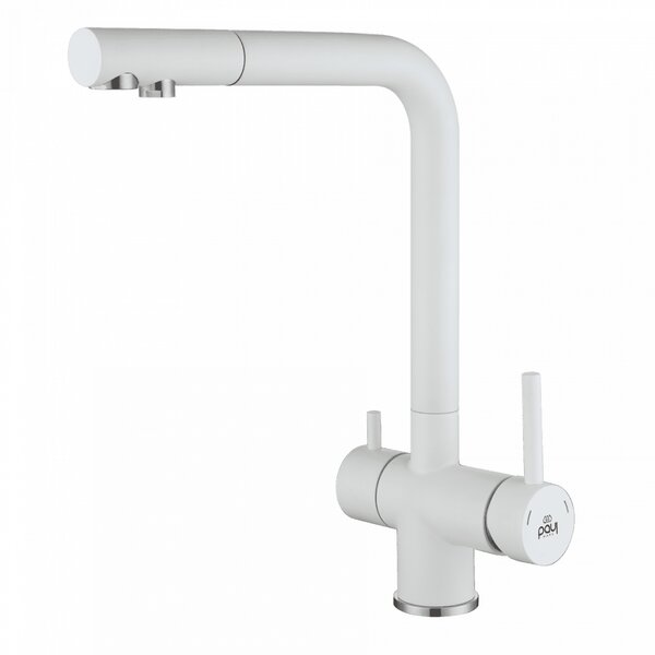 Смеситель для кухни Paulmark Skalen Sk213020-431 цвет белый