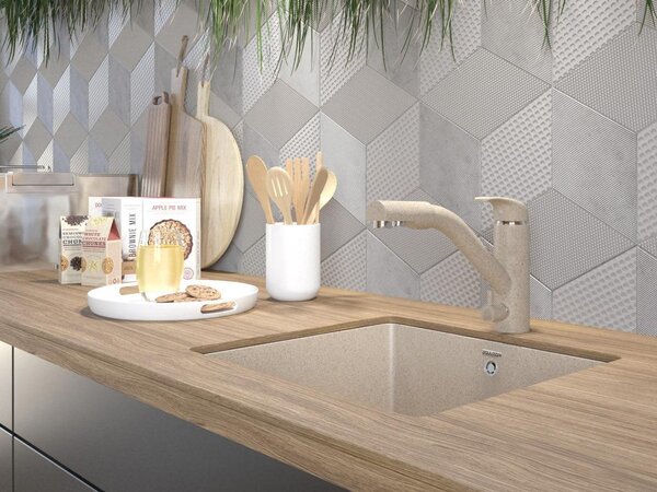 Смеситель для кухни Paulmark Hessen He213017-302 цвет песочный