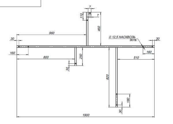 Каркас сварной для акриловой ванны Aquanet Allento 170x100 L
