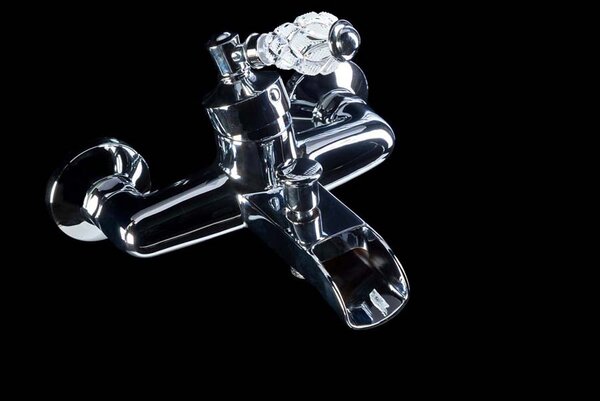 Смеситель для ванны Boheme VOGUE CRYSTAL Хром (одноручковый) 223-CRST