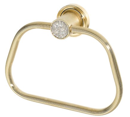 Полотенцедержатель кольцо Boheme Royal Cristal 10925-G золото