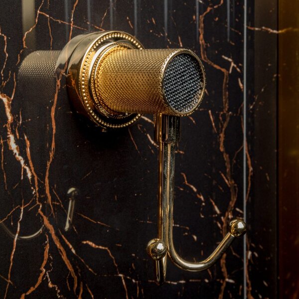 Крючок двойной Boheme Royal Cristal 10926-G-B золото