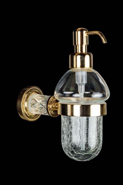 Настенный диспенсер Boheme Murano Cristal 10912-CRST-G золото