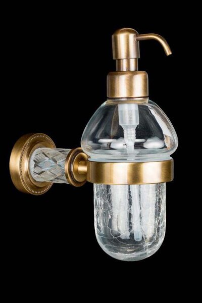 Настенный диспенсер Boheme Murano Cristal 10912-CRST-BR бронза